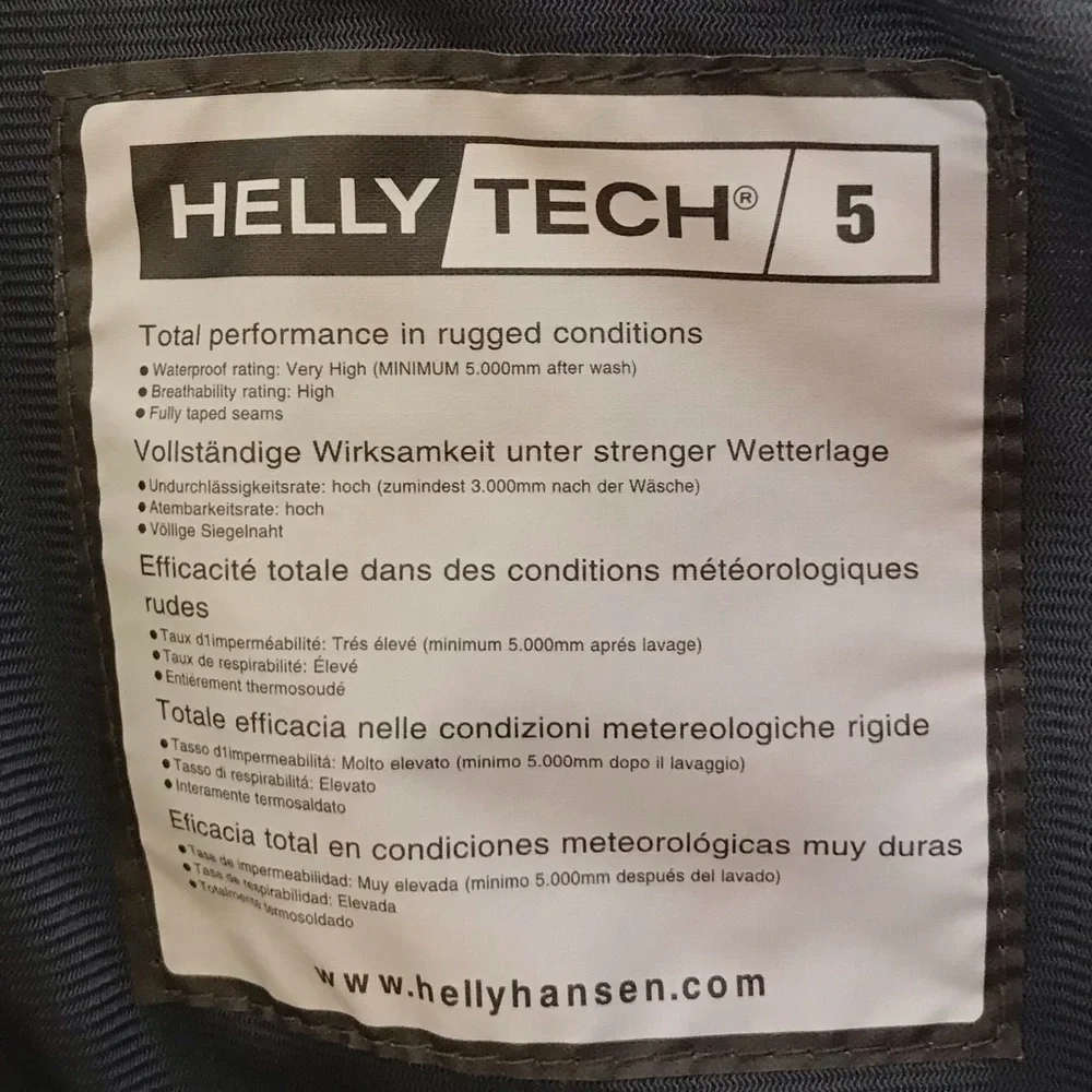 Helly Hansen Outdoor Pant Helly Tech 5 Blue Grey Weather Resistant Winter Medium - Picture 8 of 16
